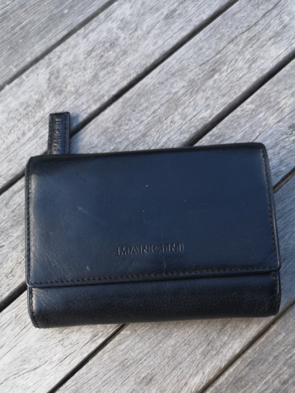 Mancini black leather wallet